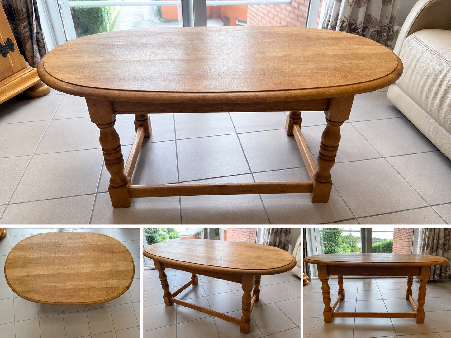 Belle table basse ovale en chêne, robuste et robuste.
Longue, Maison & Meubles, Tables | Tables à manger, Enlèvement, Chêne