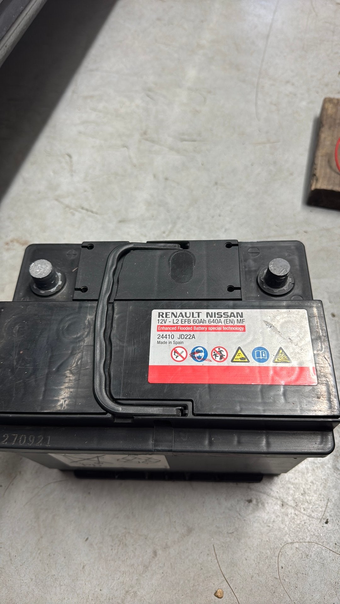 Batterie 12V 60Ah 640A ***Garantie***, Autos : Pièces & Accessoires, Enlèvement, Utilisé