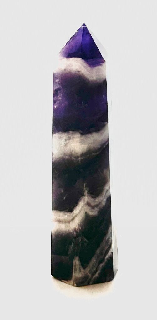 kristal natuursteen punt amethist, Verzamelen, Mineralen en Fossielen, Ophalen of Verzenden