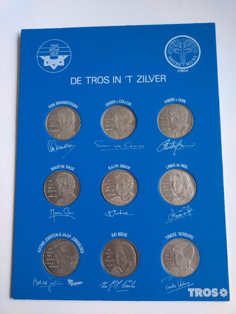 Ensemble de pièces De Tros en argent, Pays-Bas, Enlèvement ou Envoi, Série, Argent