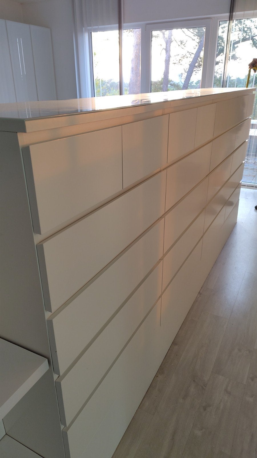 4 commodes/commodes Malm blanches, 25 à 50 cm, Autres essences de bois, Enlèvement, Utilisé