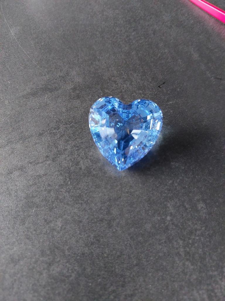 Grosse pierre bleue Swarovski, Enlèvement ou Envoi, Bleu