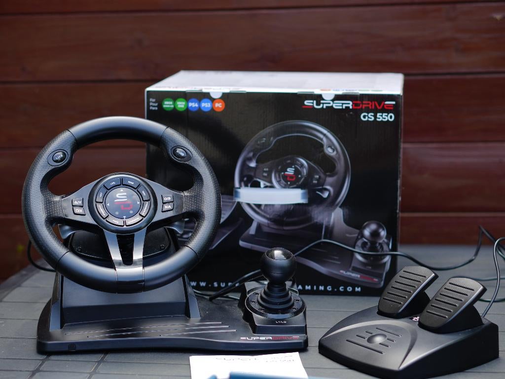 Race Wheel pour PC, PS4, PS3, Xbox One, Xbox Series et PC, Volant de course, Autres marques, Retour de force, Comme neuf