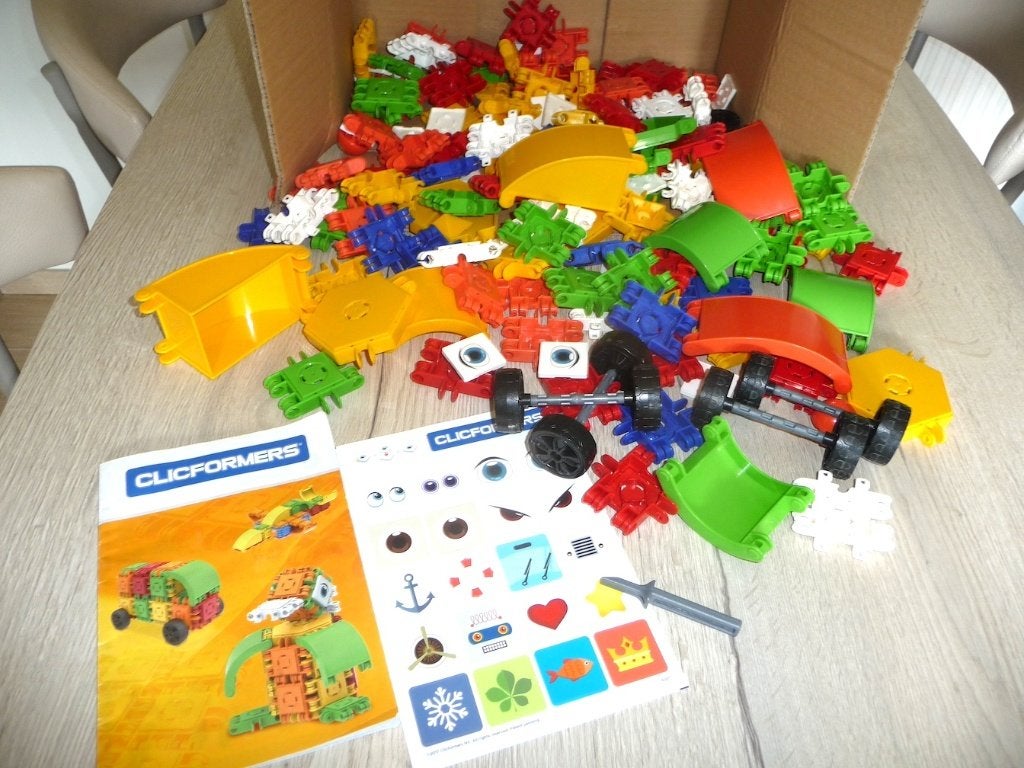 CLICFORMERS - lot van 160 stuks, Kinderen en Baby's, Speelgoed | Bouwstenen, Ophalen of Verzenden, Zo goed als nieuw