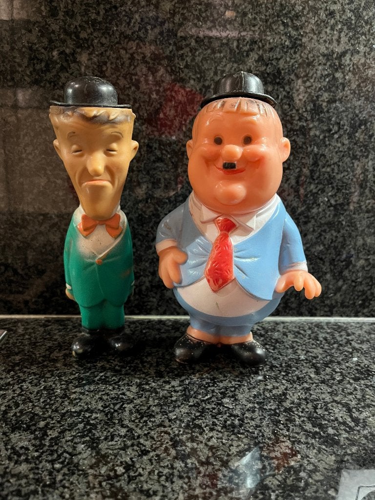 Laurel & Hardy Plastice poppen, Verzamelen, Ophalen of Verzenden, Gebruikt, Overige typen