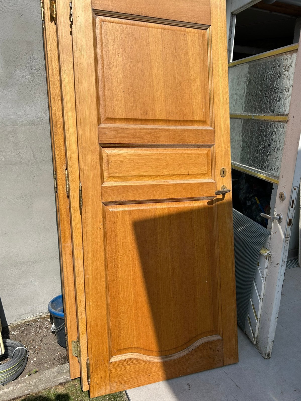 Stevige houten deuren, Ophalen, Gebruikt