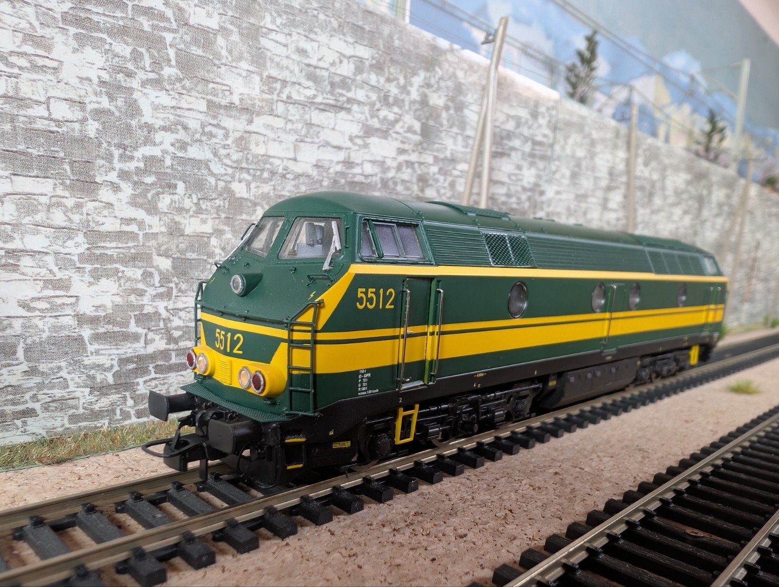 NMBS SNCB | Bmodels | HLD 5512 | Groen | Digitaal Sound | 2R, Autres marques, Enlèvement ou Envoi, Locomotive, Courant continu