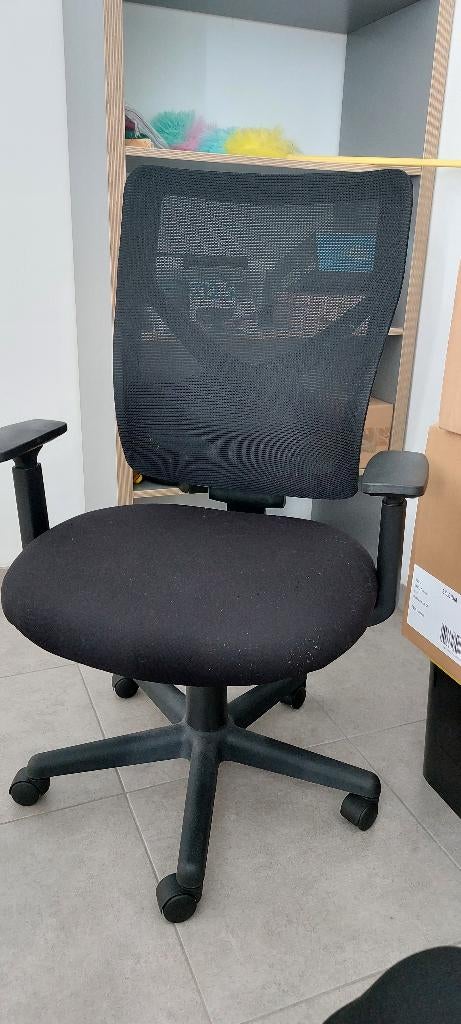 Bureau stoel, Enlèvement, Comme neuf, Noir, Chaise de bureau