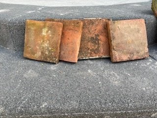 Rode terracotta vloertegels, Ophalen, Overige materialen, Gebruikt, 20 tot 40 cm
