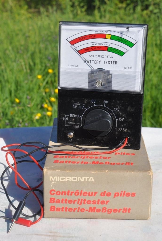 contrôleur de piles micronta N22-031, Enlèvement ou Envoi, Utilisé