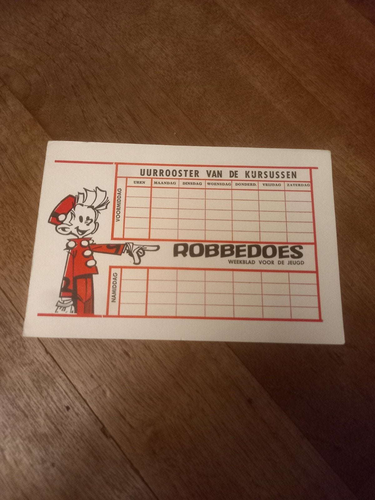 Robbedoes - buvard - vloeipapier - uurrooster, Collections, Enlèvement ou Envoi