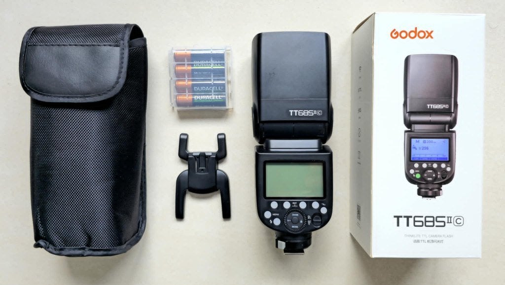 Godox TT685IIC-flitser - Canon flitser, Audio, Tv en Foto, Foto | Flitsers, Ophalen, Nieuw, Canon, Kantelbaar