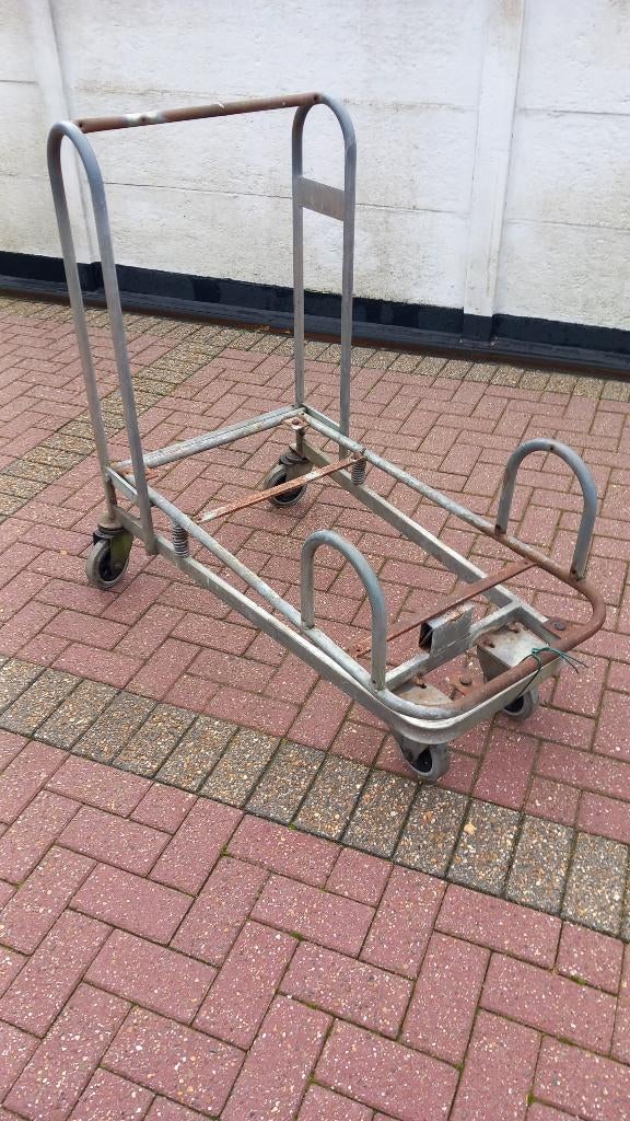 Galvanise transportkar, Tuin en Terras, Ophalen, Gebruikt, Metaal