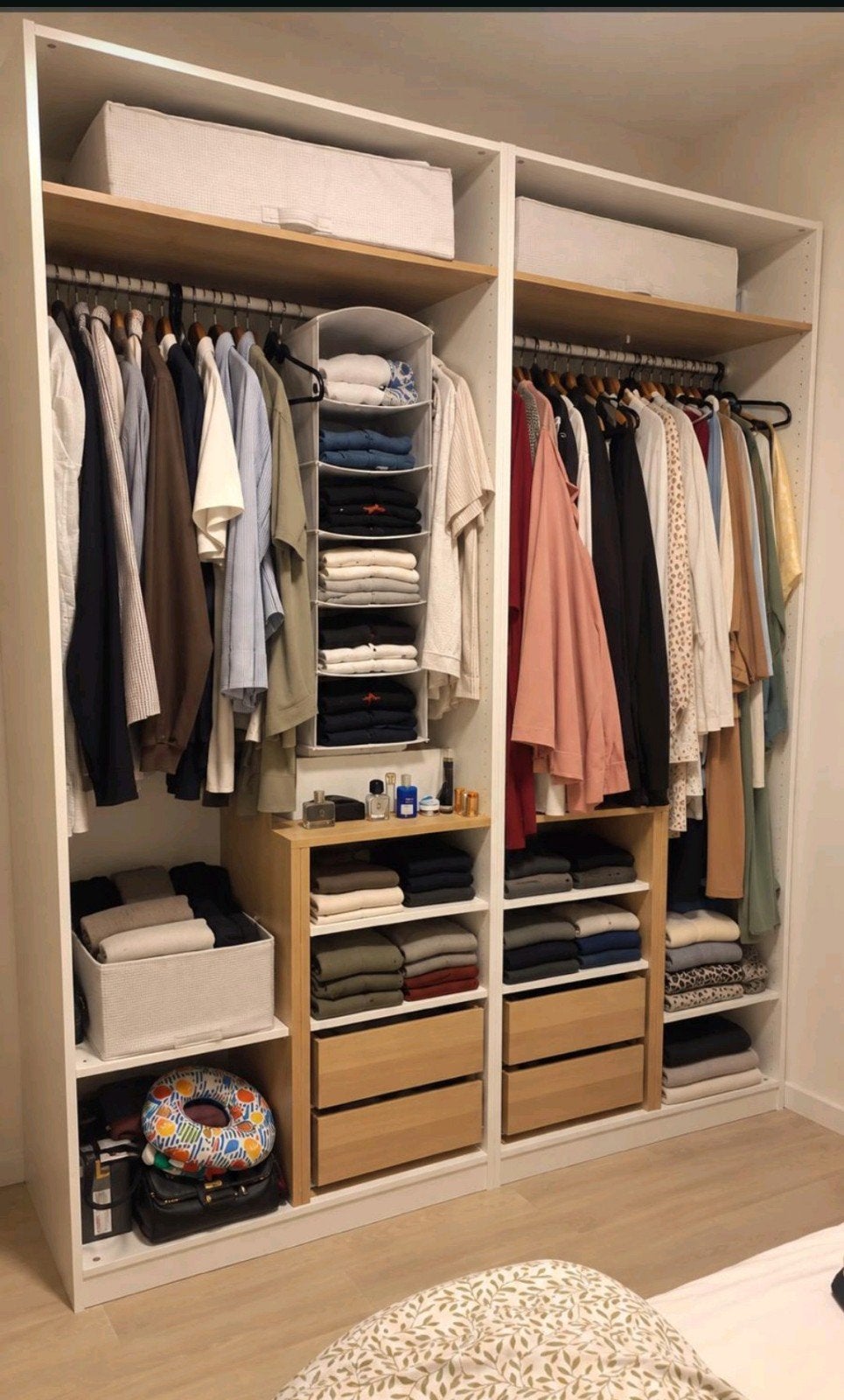Ensemble de chambre IKEA : Lit MALM 160x200 (avec tiroirs) +, 150 à 200 cm, Comme neuf, 50 à 75 cm, 150 à 200 cm