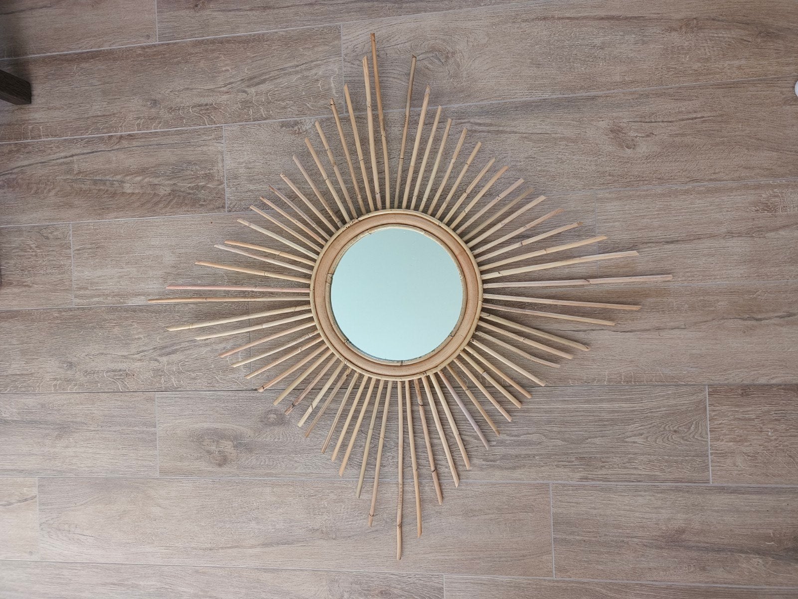 Rotan spiegel, Maison & Meubles, Enlèvement, Neuf