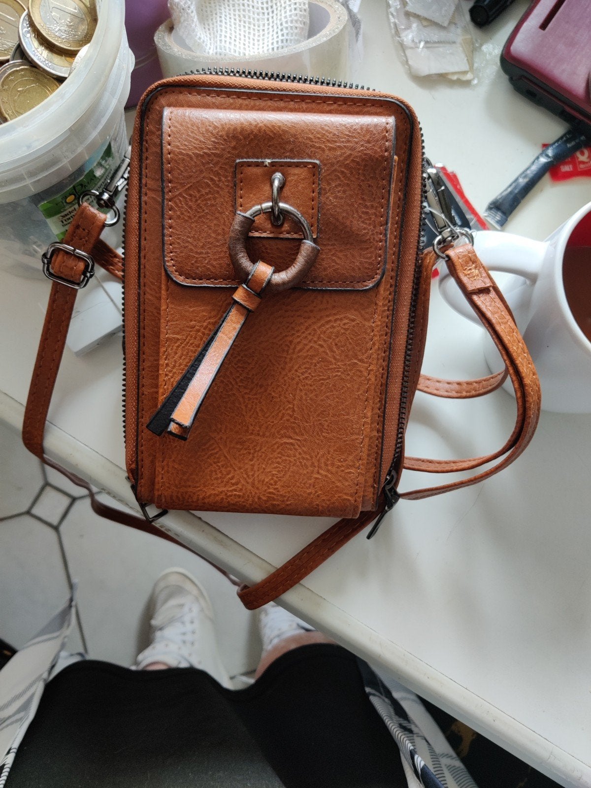petit sac bandoulière brun unisexe ,neuf., Bijoux, Sacs & Beauté, Sacs | Sacs Femme, Enlèvement, Neuf, Brun, Sac à bandoulière
