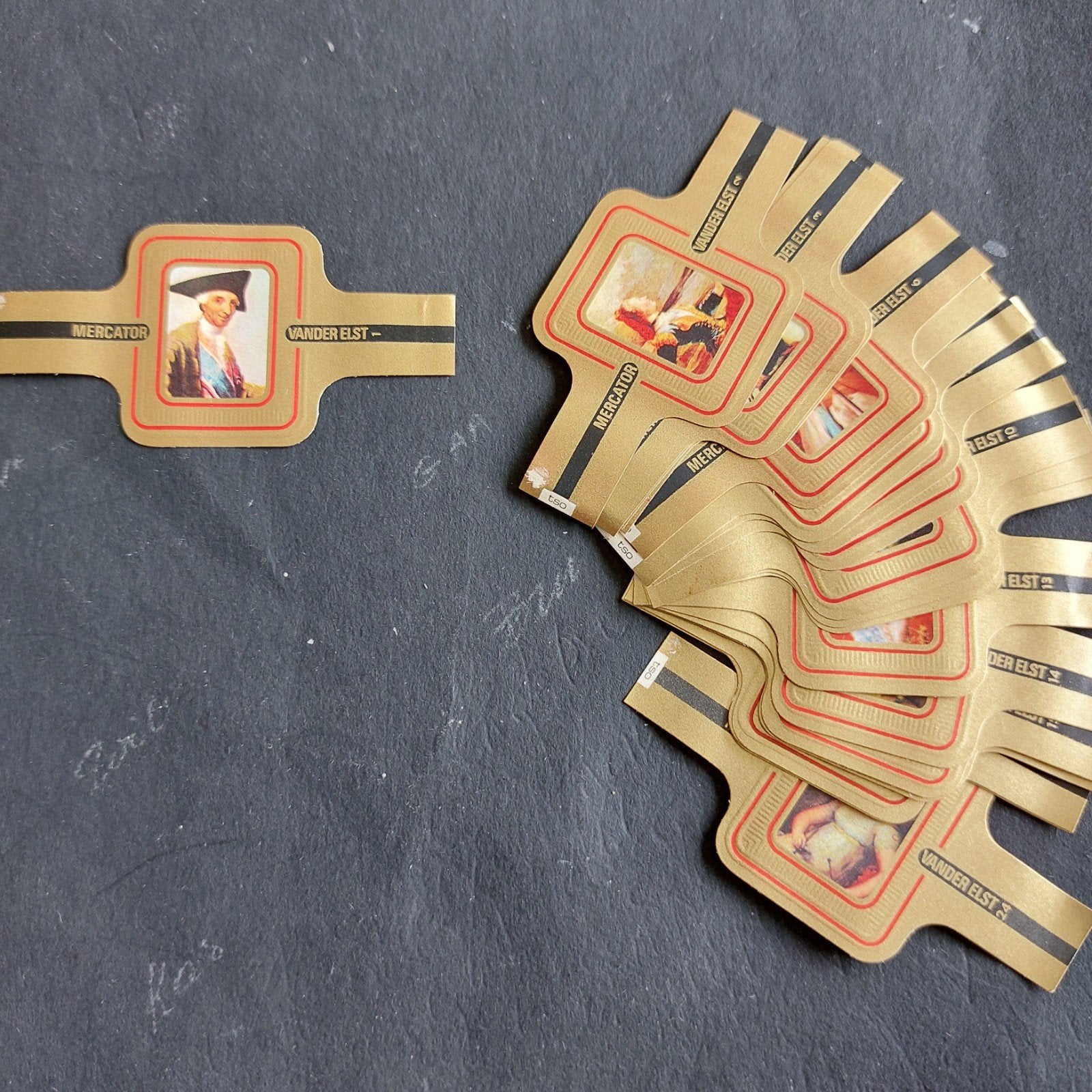 complete reeks sigarenbandjes Mercator Vander Elst, Ophalen of Verzenden, Sigarenbandjes