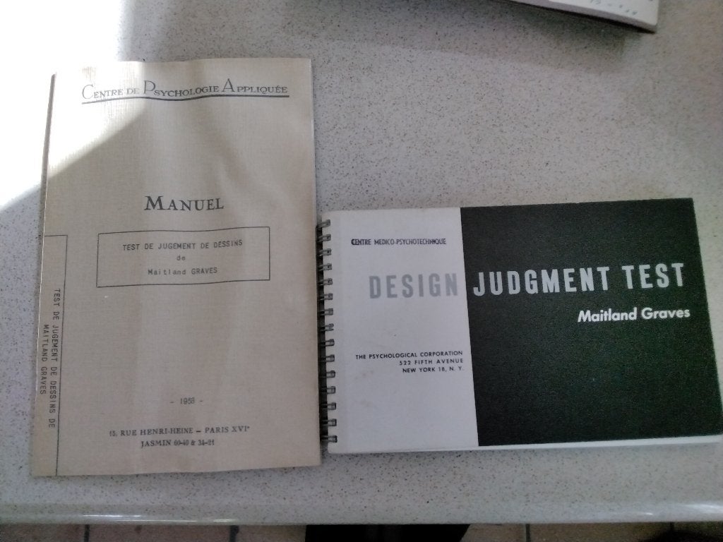 Curiosum .Design judgment test 1958, Antiek en Kunst, Ophalen