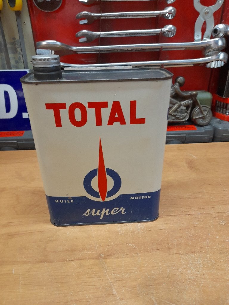 ancien bidon huile vide total super, Envoi, Utilisé, Autres types