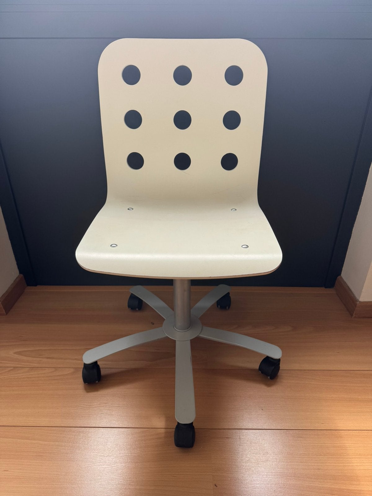 Chaise de bureau blanche a roulette, Enlèvement, Utilisé, Blanc, Chaise de bureau