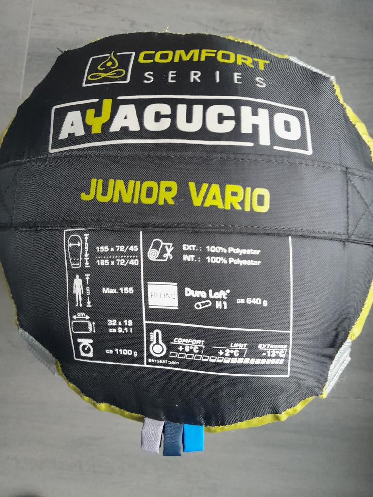 Slaapzak voor kinderen - Ayacucho Junior Vario - tot 155 cm, Ophalen, Gebruikt