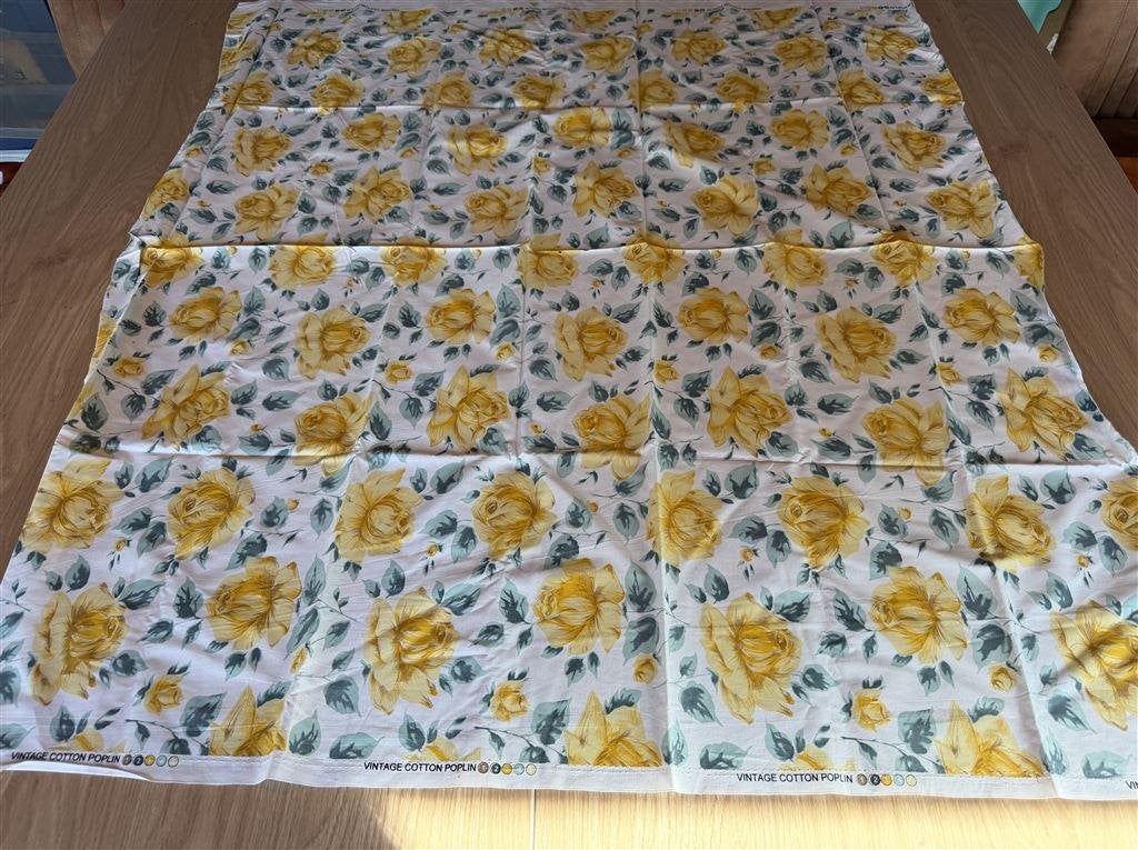 Vintage Cotton Poplin Stof, Hobby en Vrije tijd, Ophalen of Verzenden, Zo goed als nieuw
