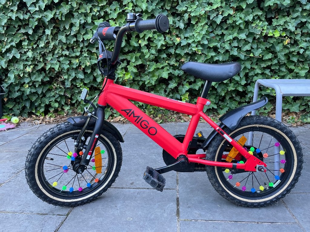 Fiets kinderen, Ophalen, Terugtraprem, Zijwieltjes, Gebruikt