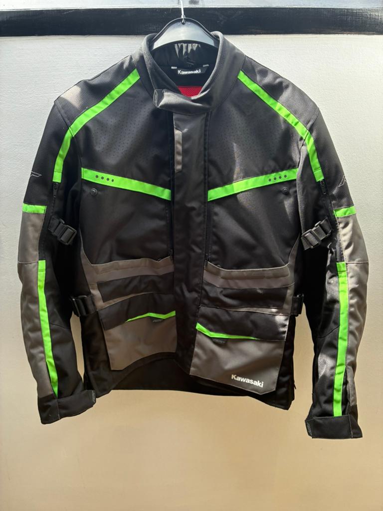 Originele Kawasaki motorjas + broek, Motoren, Kleding | Motorkleding, Combipak, Heren, Tweedehands, Ophalen
