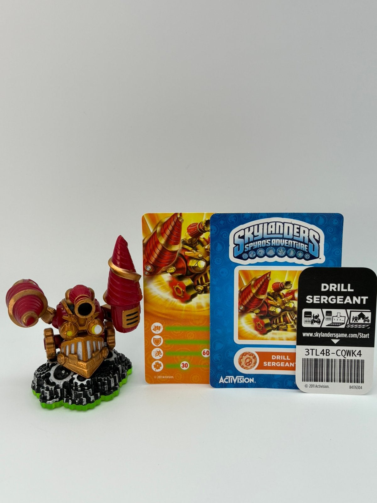 Skylanders Spyro’s Adventure Drill Sergeant + sticker+ kaart, Verzenden, Zo goed als nieuw