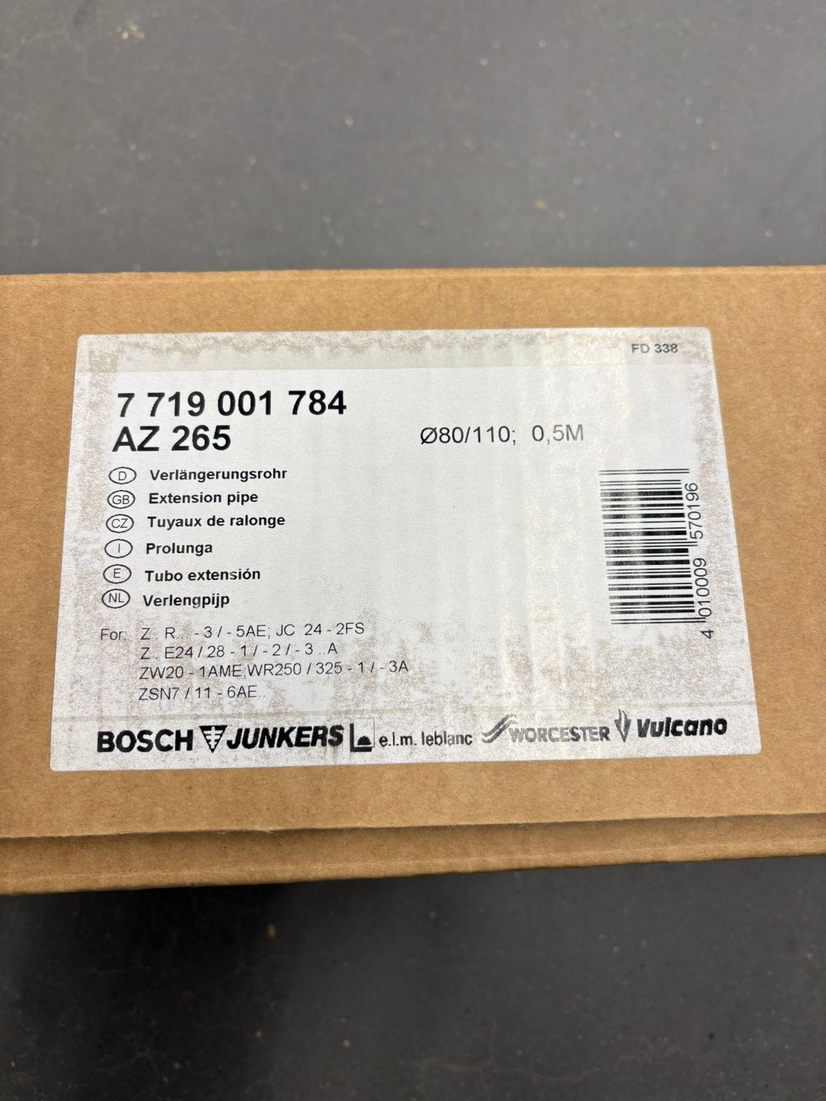 Bosch Junkers buis 80/110, Doe-het-zelf en Bouw, Bosch, Ophalen of Verzenden, Minder dan 2 meter, /
