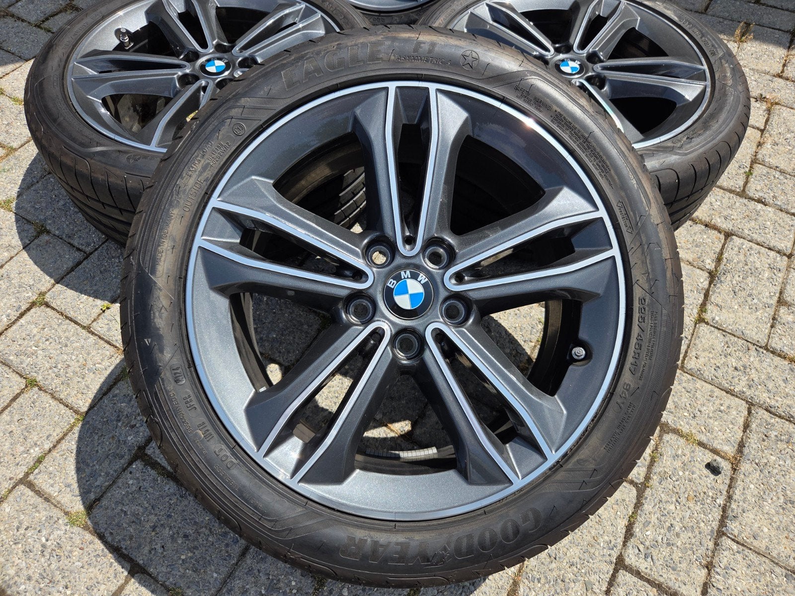 Bmw 2 serie gran coupe velgen 17 inch + 225 45 R17 banden *, Autos : Pièces & Accessoires, Pneus & Jantes, Pneus et Jantes, Pneus été