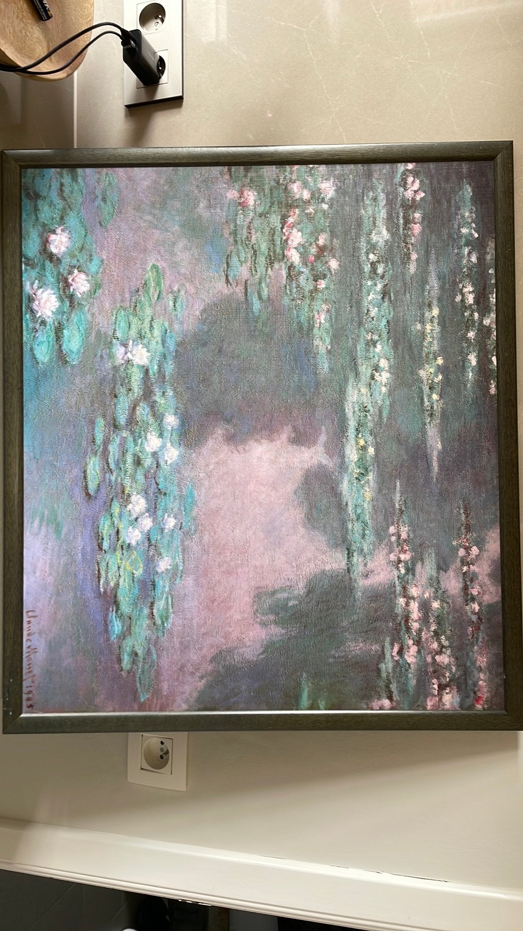 Canvasreproductie naar Claude Monet waterlelies, Ophalen
