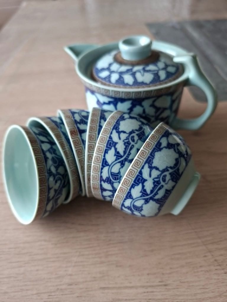 Chinees porselein, Collections, Porcelaine, Cristal & Couverts, Comme neuf, Autres types, Porcelaine, Enlèvement