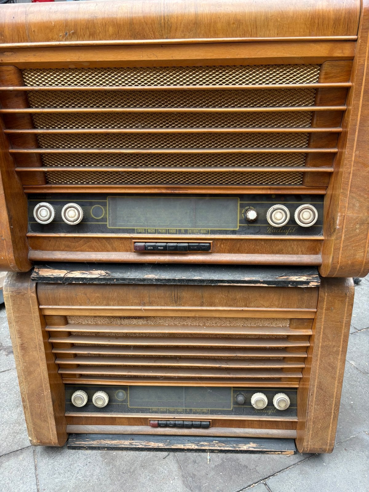 2 x ACEC „Sonofil” 50s kabel voor handset/radio/recorder, Ophalen