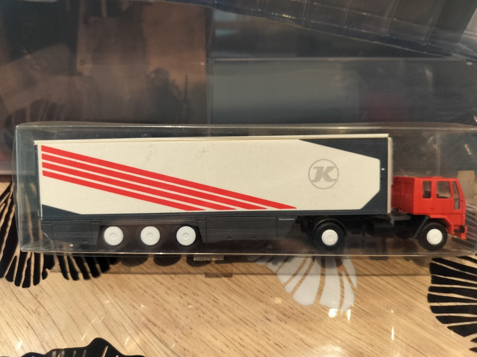 JK H0 1:87 oplegger met laadbak, Ophalen of Verzenden, Nieuw, Bus of Vrachtwagen, Overige merken