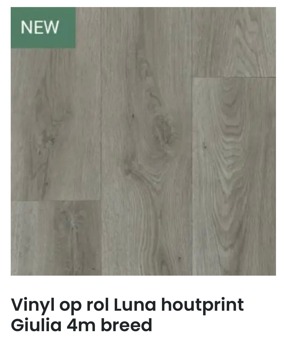 Vinyl op rol - houtlook, Ophalen, Nieuw, Grijs, Vinyl
