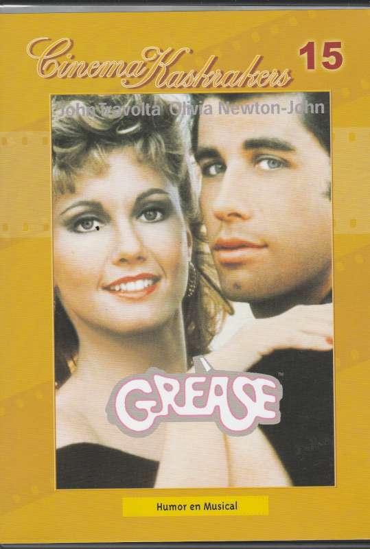 DVD Cinema kaskrakers Grease - John Travolta Olivia Newton, Alle leeftijden, Ophalen of Verzenden, Zo goed als nieuw, Romantische komedie