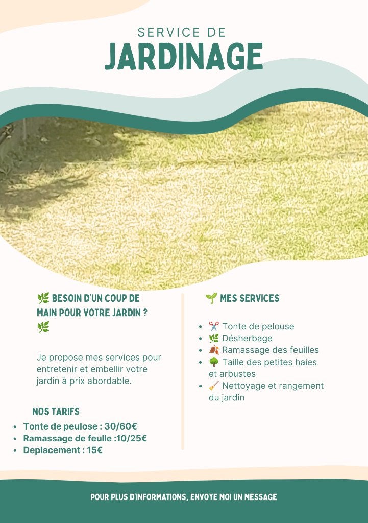 jardin jardinage tondre pelouse, Enlèvement, Neuf, Herbe
