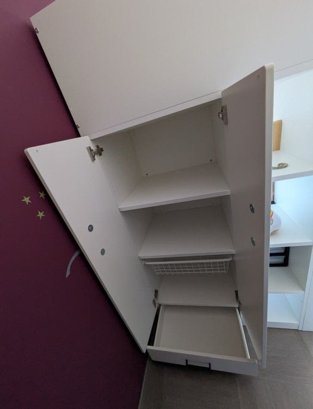 Lits smastad avec matelas plus protection et couette 4 saiso, Enfants & Bébés, Chambre d'enfant | Meubles Autre, Armoire