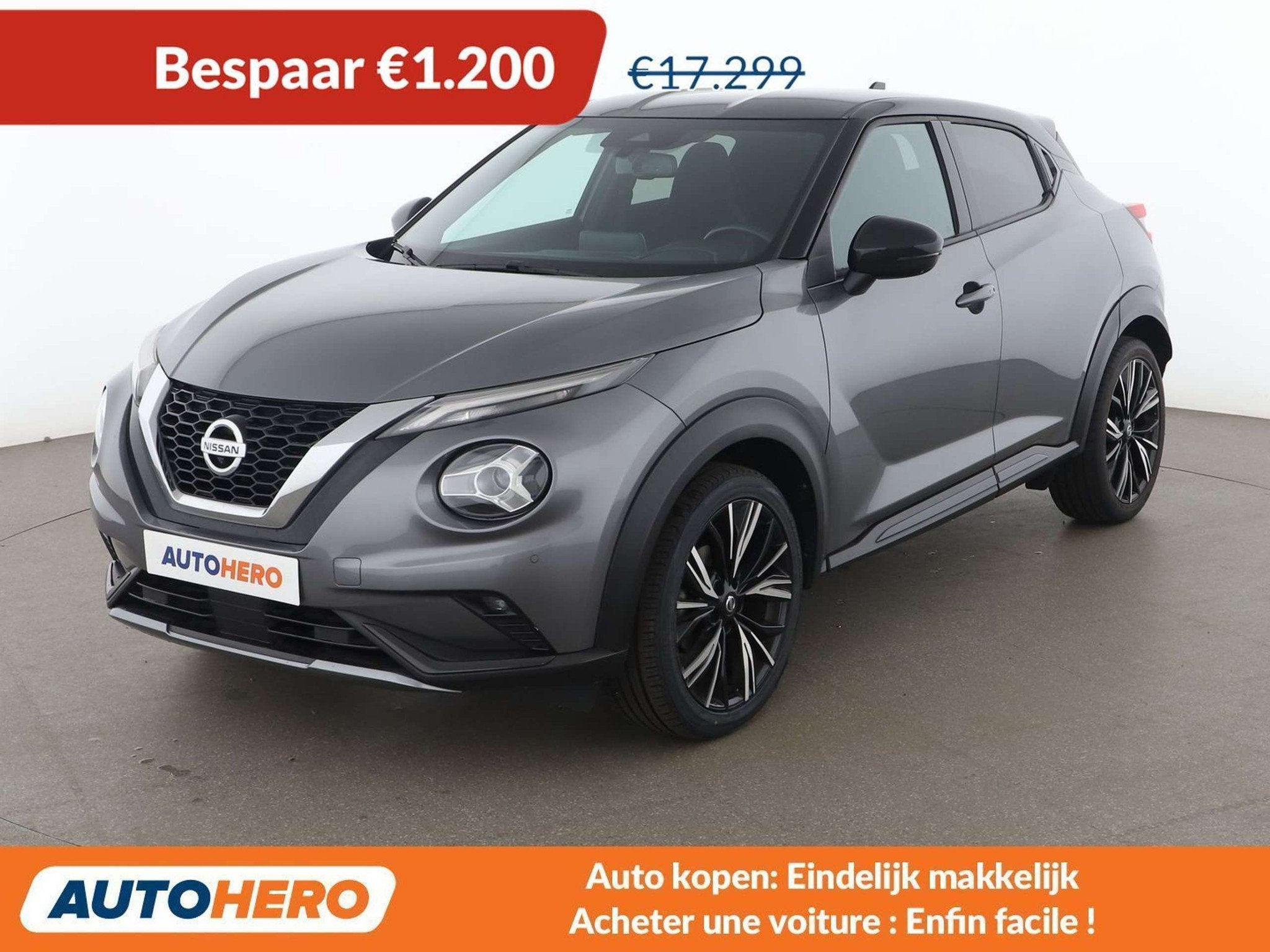 Nissan Juke 1.0 DIG-T N-Connecta (automatique), 144 g/km, Argent ou Gris, Euro 6, Autres carburants