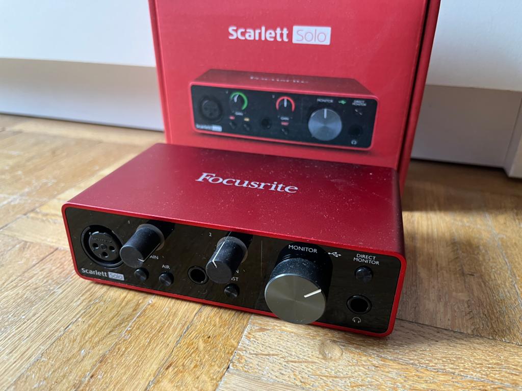 Scarlett focusrite solo 3rd gen, Computers en Software, Ophalen of Verzenden, Zo goed als nieuw