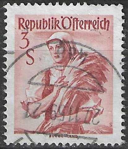 Oostenrijk 1948/1950 - Yvert 753 - Klederdrachten  (ST), Verzenden, Gestempeld