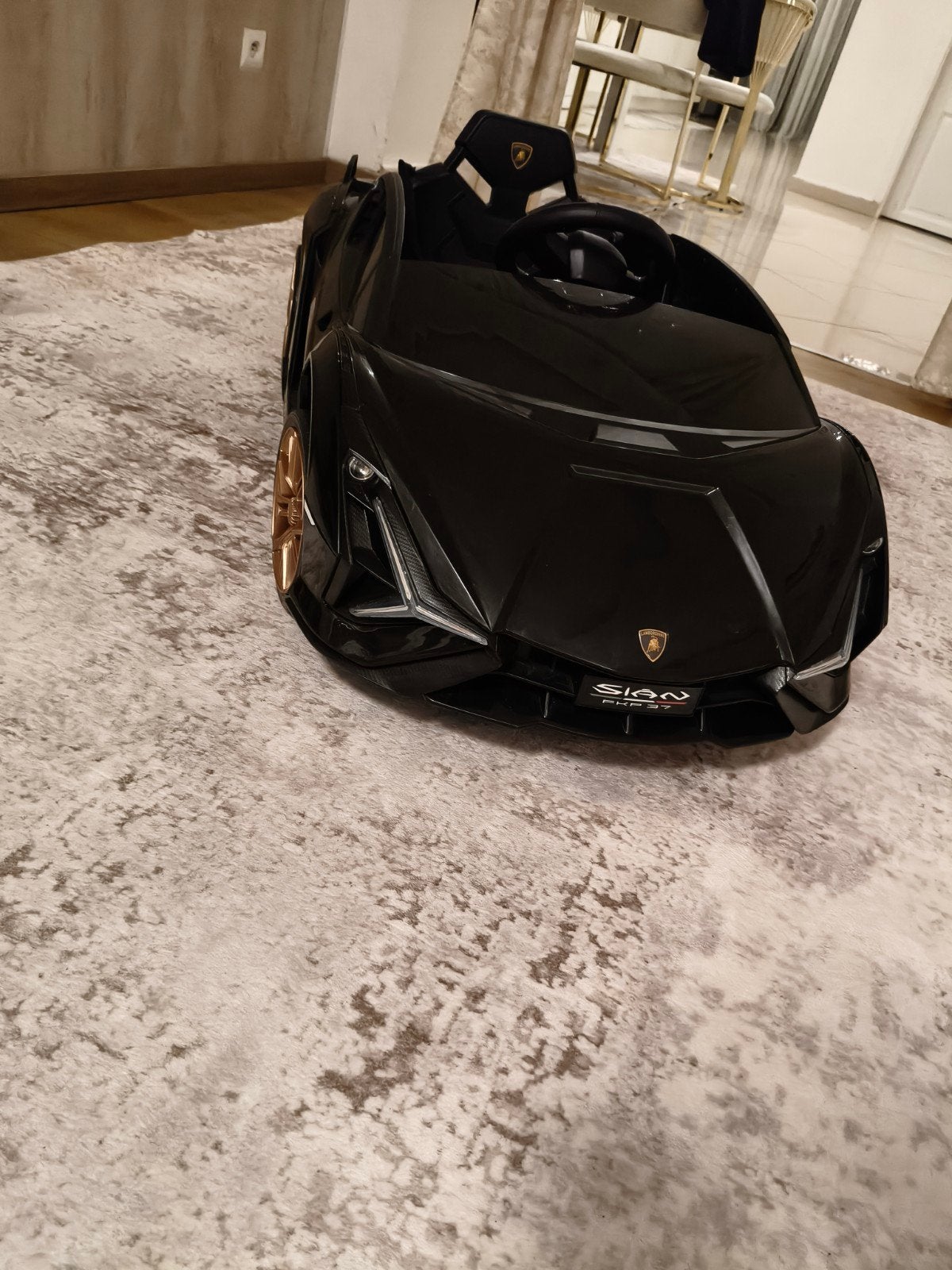 elektrische kinderauto, Ophalen