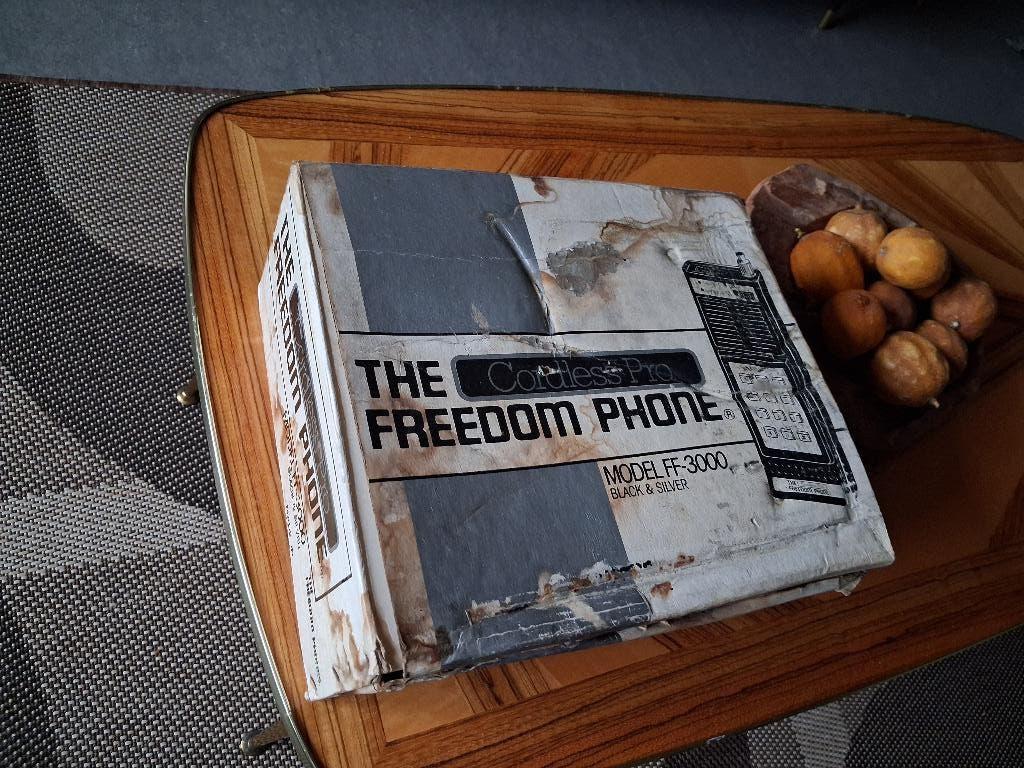 Vintage telefoon freedom cordless phone, Telecommunicatie, Ophalen, Gebruikt