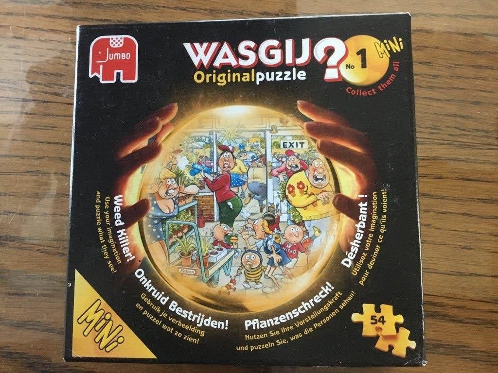 Puzzel Jumbo 54 stukjes Wasgij original 1, Ophalen of Verzenden, Minder dan 500 stukjes, Gebruikt, Legpuzzel