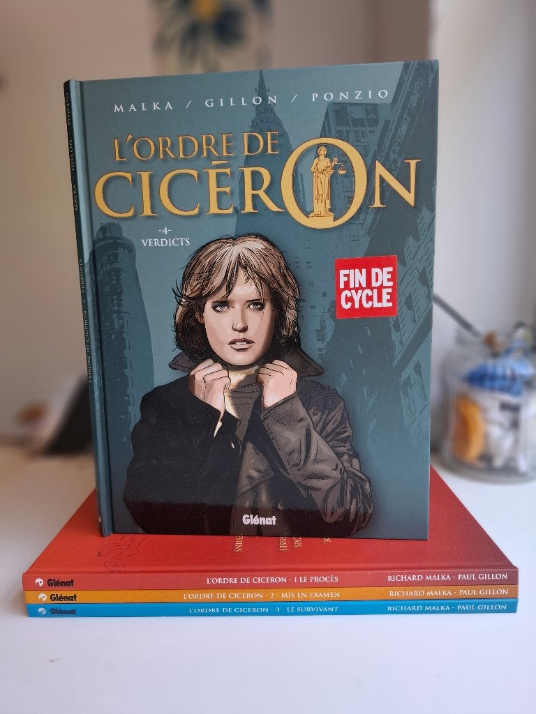 L'ORDRE DE CICERON TOMES 1 à 4 SERIE COMPLETE TBE TOUS EO, Boeken, Stripverhalen, Zo goed als nieuw, Complete serie of reeks, Ophalen of Verzenden