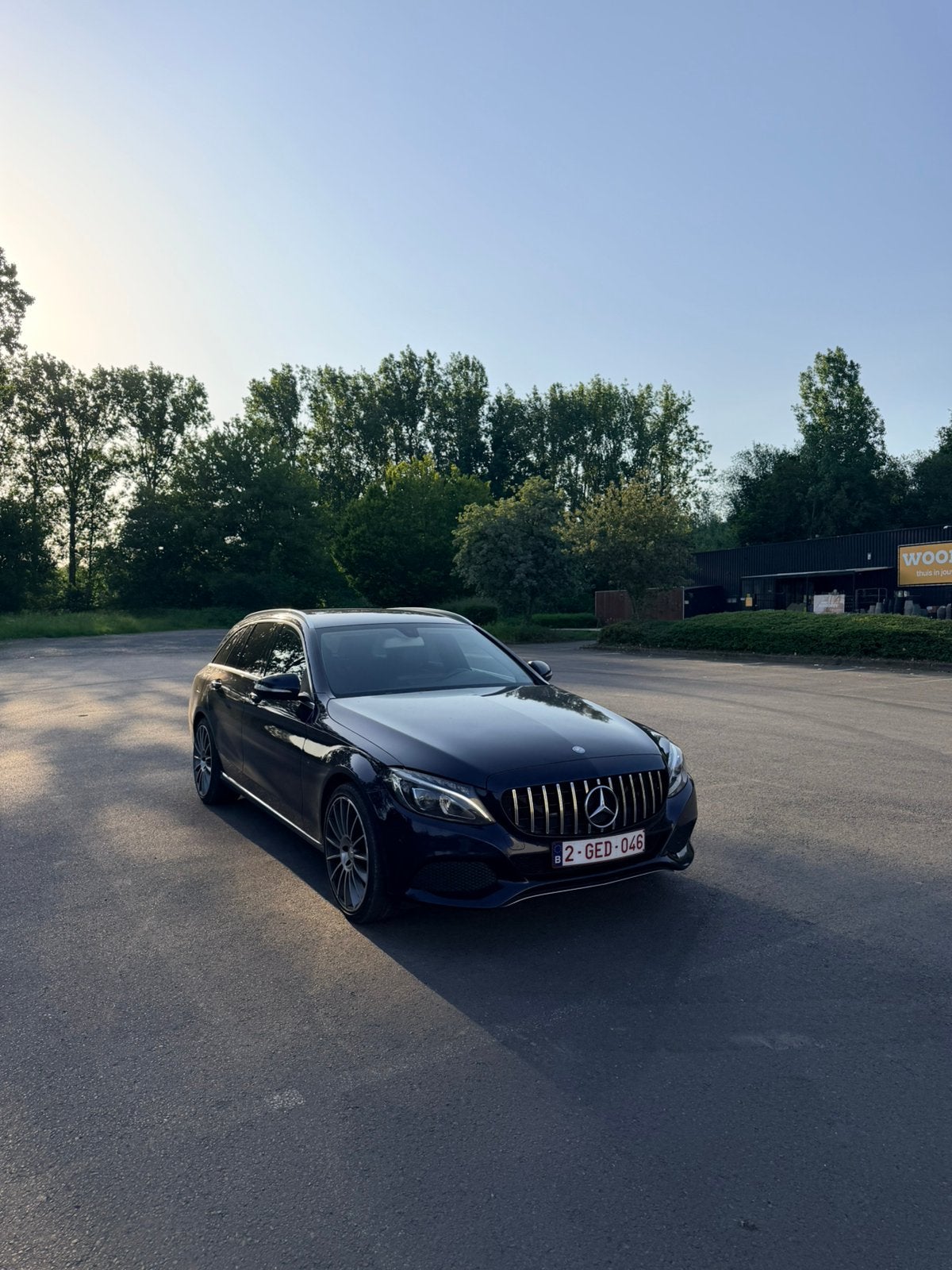Mercedes c200d, Auto's, Automaat, Achterwielaandrijving, 4 cilinders, Blauw