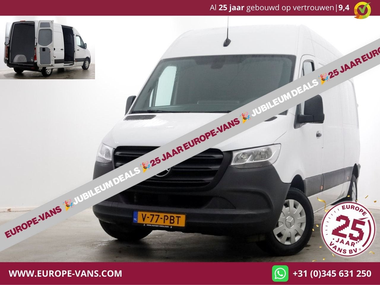 Mercedes-Benz Sprinter 311 CDI 115pk L2H2 Airco/CarPlay 10-2, Autos, 241 g/km, Achat, Entreprise, Mercedes-Benz