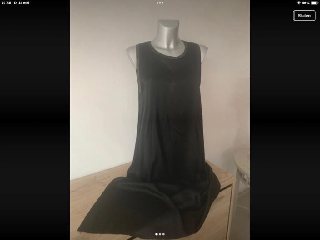 jurk zwart, Kleding | Dames, Jurken, Ophalen of Verzenden, Zo goed als nieuw, Maat 38/40 (M), Zwart