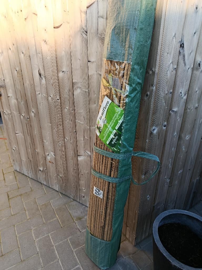 tuin afsluiting gespleten bamboe, Ophalen, Nieuw, Hout